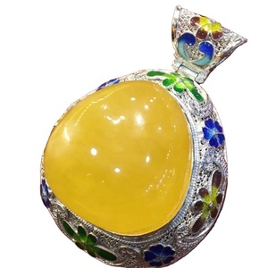 Vendita calda 925 del pendente ambra naturale <span class=keywords><strong>gioielli</strong></span> - Product Image 5