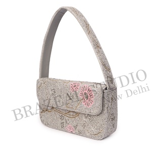 New Arrival BRAZEAL STUDIO Velvet Fashion Designer Women Single Beaded Geometric Pattern Shoulder Clutch Purse Cover Daily Life - Product Image 6