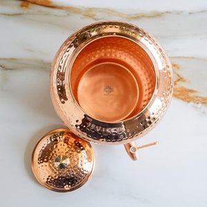 Distributeur d'eau en cuivre avec finition martelée et robinet pour usage domestique - Product Image 2