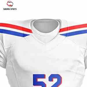 Camiseta de Práctica de Fútbol Americano Personalizada con Malla de Sarga y Sublimación para Jóvenes, Uniforme de Fútbol Americano para Hombre - Product Image 1