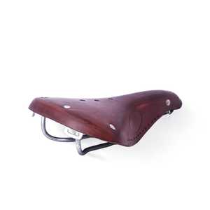 Sillín de Bicicleta M.A Leathers B17 Marrón, Estilo Cuero, Diseño con Remaches, Rieles Dobles de Acero, Cojín Transpirable para Ciclismo de Carretera y MTB - Product Image 1