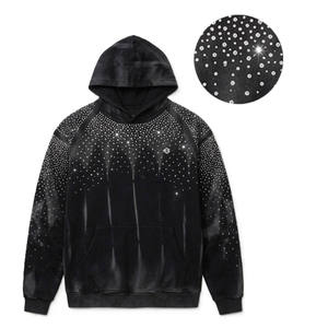 Sudadera con Capucha Personalizada con Logotipo, 100% Algodón, Estampado de Hojas, Estilo Vintage, Premium, para Hombre - Product Image 4