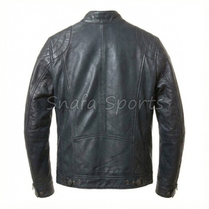 Vêtements d'hiver pour hommes, veste en cuir décontractée à fermeture éclair, veste en cuir à manches longues, veste en cuir tendance - Product Image 2