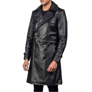 Abrigo de Cuero Negro Premium para el Invierno, Diseño Elegante, Comodidad Superior y Estilo Moderno para Hombres, Ropa para Clima Frío - Product Image 4