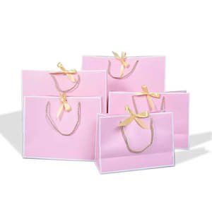 Bolsas de Compras de Papel Kraft con Logotipo Personalizado de Lujo, con Asas de Listón, para Boutique de Ropa, Velas, Artesanías, Embalaje de Té - Product Image 5
