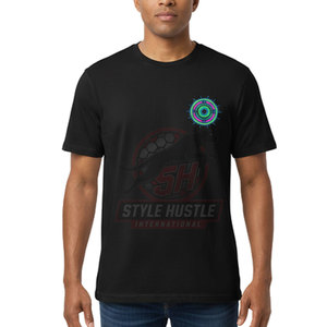 Camiseta de algodón 100% estilo urbano, último modelo, con bordado, color sólido, estampada, de corte holgado y ligera para hombre. - Product Image 3