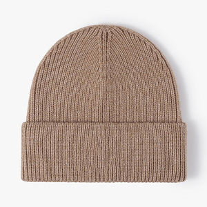 Gorro de Punto Acrílico 100% Estilo Vintage para Adultos, Gorro de Invierno Cálido y Suave, 56–58CM, MOQ Bajo, Venta al Por Mayor - Product Image 4