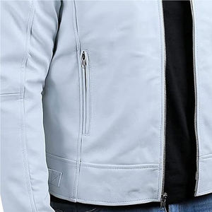 Chaqueta de Cuero para Hombre con Logotipo Personalizado, Estilo Moderno, Etiqueta Personalizada, Venta al Por Mayor, Precio Especial - Product Image 4