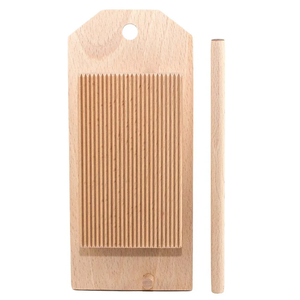 Planche à gnocchis en bois 100% naturelle, spatule à beurre en bois, planche à gnocchis en bois, coupe-pâtes avec surface rainurée - Product Image 2