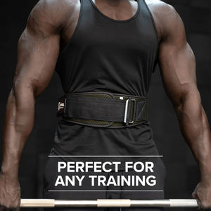 Cinturón de Levantamiento de Pesas de Alta Resistencia |   Cinturón de Soporte Lumbar de Cuero Ajustable para Levantamiento de Pesas |   Gimnasio, Sentadillas y Peso Muerto - Product Image 6