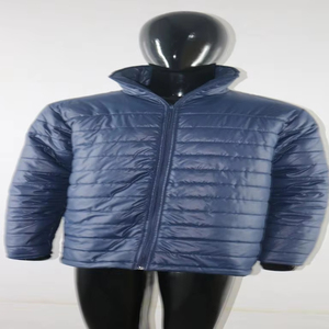 Veste matelassée en toile pour homme SAMI avec col montant et logo sur le devant - Respirante et à séchage rapide - Product Image 1