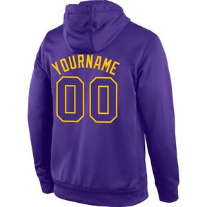Sudadera con Capucha Morada Personalizada, Fabricante de Ropa Deportiva, Proveedor Mayorista, OEM ODM, Sudadera de Felpa con Logotipo y Nombre del Equipo - Product Image 2