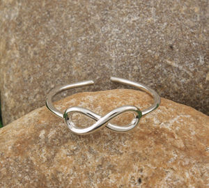 925 Sterling <b>Silver</b> Minimalist Adjustable Dainty Open <b>Band</b> Thin Stackable <b>Wedding</b> Ring for Women Jewelry Gift - Product Image 4