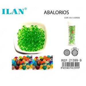 Perline Rotonde Verdi ILAN da 8mm per Creazione di Gioielli - Product Image 1