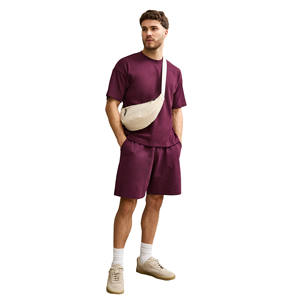 Ensemble T-shirt et short pour homme de haute qualité avec logo personnalisé, vêtements de sport décontractés d'été, 100% coton respirant - Product Image 2