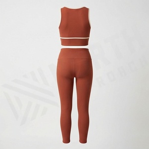 Premium Quality Gym Wear Set Women Sport Custom Fitness High Waist Shorts <b>Zip</b> <b>Up</b> <b>Jacket</b> Yoga Two Piece Clothes Outfit - Product Image 2