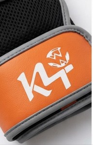 KLTW INT'L K4 Half Finger <b>Fitness</b> <b>Gloves</b> Orange Neoprene Adjustable Wrist Strap Weight Lifting Gym Training Unisex 0.5kg - Product Image 5