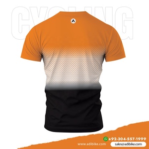 Chemises de cyclisme élégantes de qualité supérieure, antibactériennes et écologiques, imprimées par sublimation, demi-manches, protection UV, coupe-vent - Product Image 3