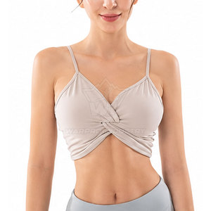 Soutien-gorge de sport respirant pour femme, rembourré, à bretelles réglables, sans coutures, pour yoga, course, gym, fitness, entraînement, activewear, fermeture avant - Product Image 5
