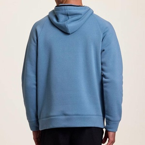 Factory Tech Men's High Quality Brushed Fleece Hoodie Embroidered Knitted <b>Jumper</b> With Kangaroo Pocket Autumn Print Pattern - Product Image 2