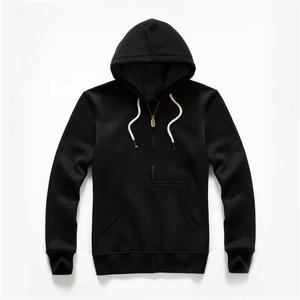 Custom Digital Printed Solid Zip Front Hoodies for Men & Women | Premium Cotton Pullover ODM Wholesale - Product Image 4
