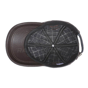 Chapeaux en cuir pour hommes, respirants, doux, style baseball, décontractés, haute qualité, pour sports de plein air, mode, logo personnalisé, fournisseur OEM en gros - Product Image 6