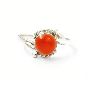 Bague en cornaline fine de 1,6 grammes - Product Image 2