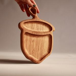 Plateau décoratif en bois naturel fait main, forme irrégulière, pour table à manger, table basse, entrée, décoration intérieure - Product Image 1