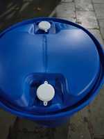 Fût en PEHD recyclable et étanche de type L-RING Agrosyn Blue 235 L