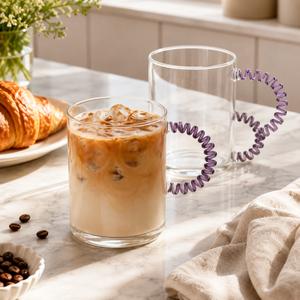 Tasse à café en verre borosilicate coloré de 400 ml, faite à la main, sans plomb, pour expresso et latte, vente en gros - Product Image 1
