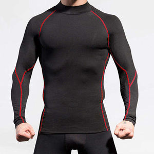 Camiseta Deportiva de Compresión para Hombre con Logotipo Personalizado, 90% Poliéster, 10% Elastano, UPF50, Transpirable, Manga Larga, Secado Rápido - Product Image 5