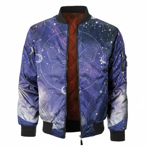 High Quality <b>Men</b> Bomber <b>Jacket</b> Custom Embroidery Lightweight Fashion <b>Jacket</b> OEM Factory Supplier - Product Image 1