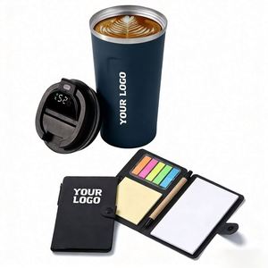 Promo Business Gift Led Lid Temperature Metal Double Walled Insulated Coffee <b>Smart</b> Mug Cups With Personalise Logo - Product Image 1
