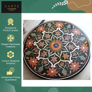 Vente exclusive : Mosaïques de sol en marbre modernes, faites à la main, surface polie, écologiques, résistantes à l'eau, pour la décoration intérieure - Product Image 3