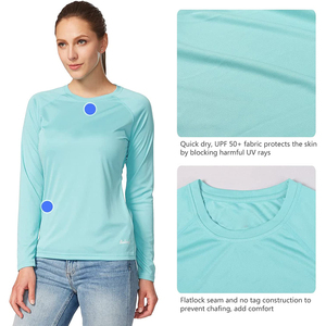 เสื้อป้องกันแสงแดด UPF 50+ สำหรับผู้หญิง แขนยาว ป้องกันรังสียูวี เหมาะสำหรับเดินป่า กิจกรรมกลางแจ้ง เสื้อน้ำหนักเบา - Product Image 2