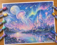 Crayones de Seda Metálicos Perlados Lavables, Pinturas en Barra para Niños, No Tóxicos, Solubles en Agua, Pasteles al Óleo Brillantes, Herramienta de Dibujo para Manualidades