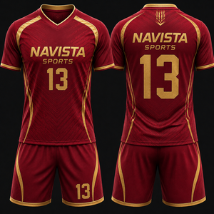 Conjunto de Uniforme de Fútbol Personalizado, Camiseta, Pantalones Cortos y Calcetines, Ropa Deportiva Cómoda, Suministro al por Mayor, Fútbol Élite, Navista Sports - Product Image 6