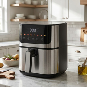 หม้อทอดไร้น้ำมันอัจฉริยะ Sudex 4.5 ลิตร รุ่นมินิ พร้อมหน้าจอดิจิตอลและระบบทำความร้อนเร็ว - Product Image 4