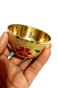 Handcrafted Brass Serving Bowl Durable Lightweight Decorative Bowls Modern Design Dishwasher Safe Freezer Safe for Home Kitchen - Product Image 3