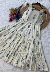 dhwaja export White Cotton Readymade <b>Kurti</b> with Floral Printed Work - Product Image 5