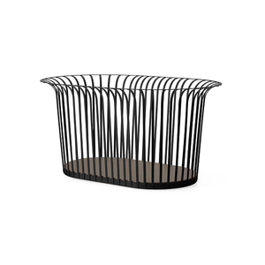 Oval Shaped Metal Iron Wire Fruit <b>Basket</b> Manufacturer Good Selling Household Garden <b>Basket</b> <b>With</b> Ring Wire <b>Handle</b> - Product Image 4