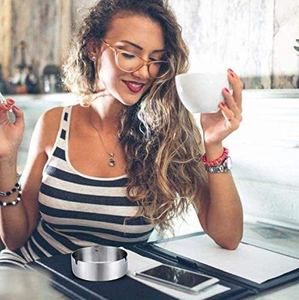 Indian Wholesaler Custom Luxurious Portable Ash Tray Outdoor Indoor Stainless Steel Home Metal <b>Ashtrays</b> - Product Image 3
