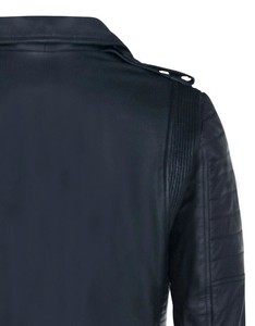 Veste de motard en cuir véritable sur mesure pour homme, manteau classique de qualité supérieure, fabrication en usine, service d'échantillonnage disponible - Product Image 5