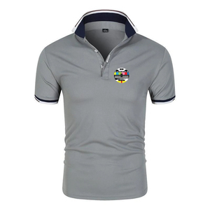 Chemise BOOS pour homme en coton blanc imprimé, manches courtes, col rabattu, logo, respirante, coupe classique, style hawaïen, été - Product Image 4