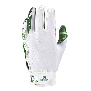 Guantes de Fútbol Americano de Cuero de Alta Calidad, Transpirables, Duraderos, de Dedo Completo, Venta al Por Mayor - Product Image 3