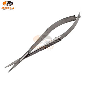 Ciseaux chirurgicaux bleus micro-ophtalmiques extra-affûtés, instrument manuel en acier inoxydable de classe I pour utilisation en chirurgie - Product Image 2