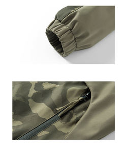 Veste de pluie imperméable unisexe avec logo personnalisé, coupe-vent d'extérieur, veste en softshell en polaire - Product Image 6