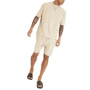 Conjunto Deportivo para Hombre, Verano, Pantalones Cortos y Camiseta de Felpa Francesa, 100% Algodón - Product Image 6