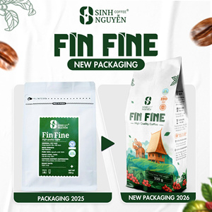 Bulk Caffeinated Premium Roasted Coffee Beans 100% Robusta Dark Roast for Phin and Espresso Cafe Supplier 1Kg - Product Image 2