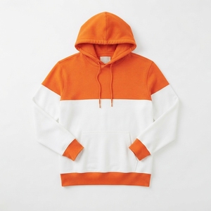 Sudadera con Capucha de Forro Polar para Hombre, Diseño de Bloques de Color Personalizados, 320 GSM, Dos Tonos, Estilo Urbano - Product Image 5